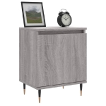 Comodini Grigio Sonoma 2 pz 40x30x50 cm in Legno Multistrato