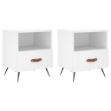 Comodini 2 pz Bianchi 40x35x47,5 cm in Legno Multistrato