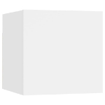 Comodino Bianco 30,5x30x30 cm in Legno Multistrato