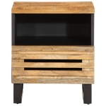 Comodino 40x34x46 cm in Legno Massello di Mango
