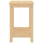 Comodino Legno Chiaro 35x30x47 cm in Legno Massello di Pino