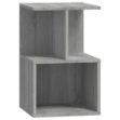 Comodino Grigio Sonoma 35x35x55 cm in Legno Multistrato