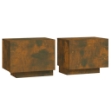 Comodino Rovere Fumo 100x35x40 cm Legno Multistrato