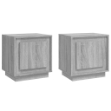 Comodini 2 pz Grigio Sonoma 44x35x45 cm in Legno Multistrato