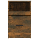 Comodino Rovere Fumo in Legno Multistrato