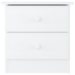 Comodino ALTA Bianco 41x35x41 cm in Legno Massello di Pino