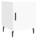 Comodino Bianco 40x40x50 cm in Legno Multistrato
