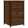 Comodino Rovere Marrone 40x36x60 cm in Legno Multistrato