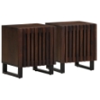 Comodini 2pz 40x34x46 cm in Legno Massello di Mango