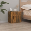 Comodini a Muro 2 pz Rovere Fumo 50x30x47 cm