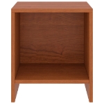 Comodini 2 pz Ambrati 35x30x40 cm in Legno Massello di Pino