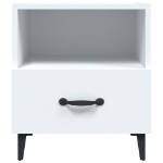 Comodino Bianco in Legno Multistrato