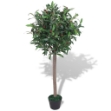 Albero di Alloro Pianta Artificiale con Vaso 120 cm Verde
