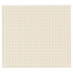 Coperta Ponderata Crema Chiaro 200x225 cm 13 kg Tessuto