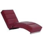 Sdraio Massaggiante Rosso Vino in Similpelle