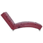 Sdraio Massaggiante Rosso Vino in Similpelle