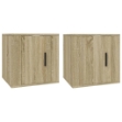 Mobili Porta TV a Parete 2 pz Rovere Sonoma 40x34,5x40 cm