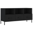 Mobile Porta TV Nero 102x36x50 cm in Legno Multistrato