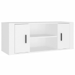 Mobile Porta TV Bianco 100x35x40 cm in Legno Multistrato