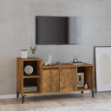 Mobile TV Rovere Fumo 100x35x55 cm in Legno Multistrato