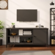 Mobile Porta TV Nero 100x40x45 cm in Legno Multistrato