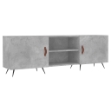 Mobile Porta TV Grigio Cemento 150x30x50cm in Legno Multistrato