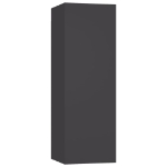 Mobile Porta TV Grigio 30,5x30x90 cm in Legno Multistrato