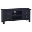 Mobile Porta TV Caffè Nero Chiaro 100x30x45 cm in Legno Mogano