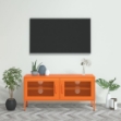 Mobile TV Arancione 105x35x50 cm in Acciaio