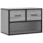 Mobile TV Grigio Sonoma 60x31x39,5cm in Truciolato e Metallo