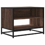 Mobile TV Rovere Marrone 61x40x46 cm Legno Multistrato Metallo