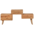 Mobile Porta TV 108x30x49 cm in Legno Massello di Acacia