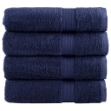 Asciugamani da Bagno SOLUND 4 pz Blu Navy 100x150cm 600gsm