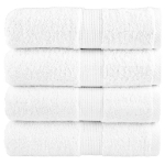 Asciugamani Ospiti SOLUND 4 pz Bianchi 30x50 cm 600gsm