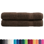 Asciugamani per Sauna SOLUND 2 pz Marroni 80x200cm 600gsm