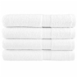 Asciugamani per Sauna SOLUND 4 pz Bianchi 80x200cm 600gsm