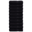 Asciugamani Premium SOLUND 10 pz Neri 50x100 cm 600 g/m²