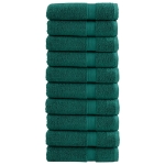 Asciugamani Premium SOLUND 10 pz Verdi 50x100 cm 600 g/m²