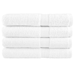 Asciugamani Premium SOLUND 4 pz Bianchi 100x200 cm 600gsm
