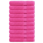 Asciugamani SOLUND 10 pz Rosa 100x200 cm 600 g/m²