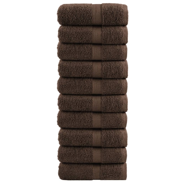 Salviette Premium SOLUND 10 pz Marroni 30x30 cm 600gsm