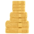 Set ASciugamani SOLUND 8 pz Oro 600 gsm
