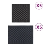 Set Strofinacci 10 pz in Cotone Nero e Grigio