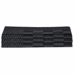 Set Strofinacci 15 pz con Guanti da Forno e Presine Cotone Nero