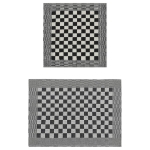 Set Strofinacci 50 pz in Cotone Nero e Bianco