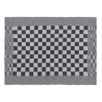 Strofinacci da Cucina 10 pz Neri e Bianchi 50x70 cm in Cotone