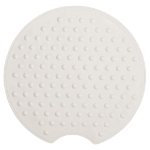 Sealskin Tappetino da Bagno Antiscivolo Rotondo 55 cm Bianco