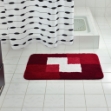 RIDDER Tappetino per Bagno Coins 60x90 cm Rosso 7103306