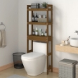 Rastrelliera da Bagno Ambra 63x26x171 cm Legno Massello Pino