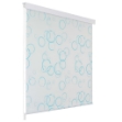 Tenda a Rullo per Doccia 140x240 cm con Motivo a Bolle